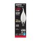 6Pk- Satco 5.5w CA10 LED 3000K Candelabra Base Frosted Dimmable - 60w equiv